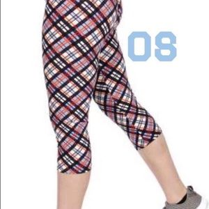 Plaid Capri Leggings